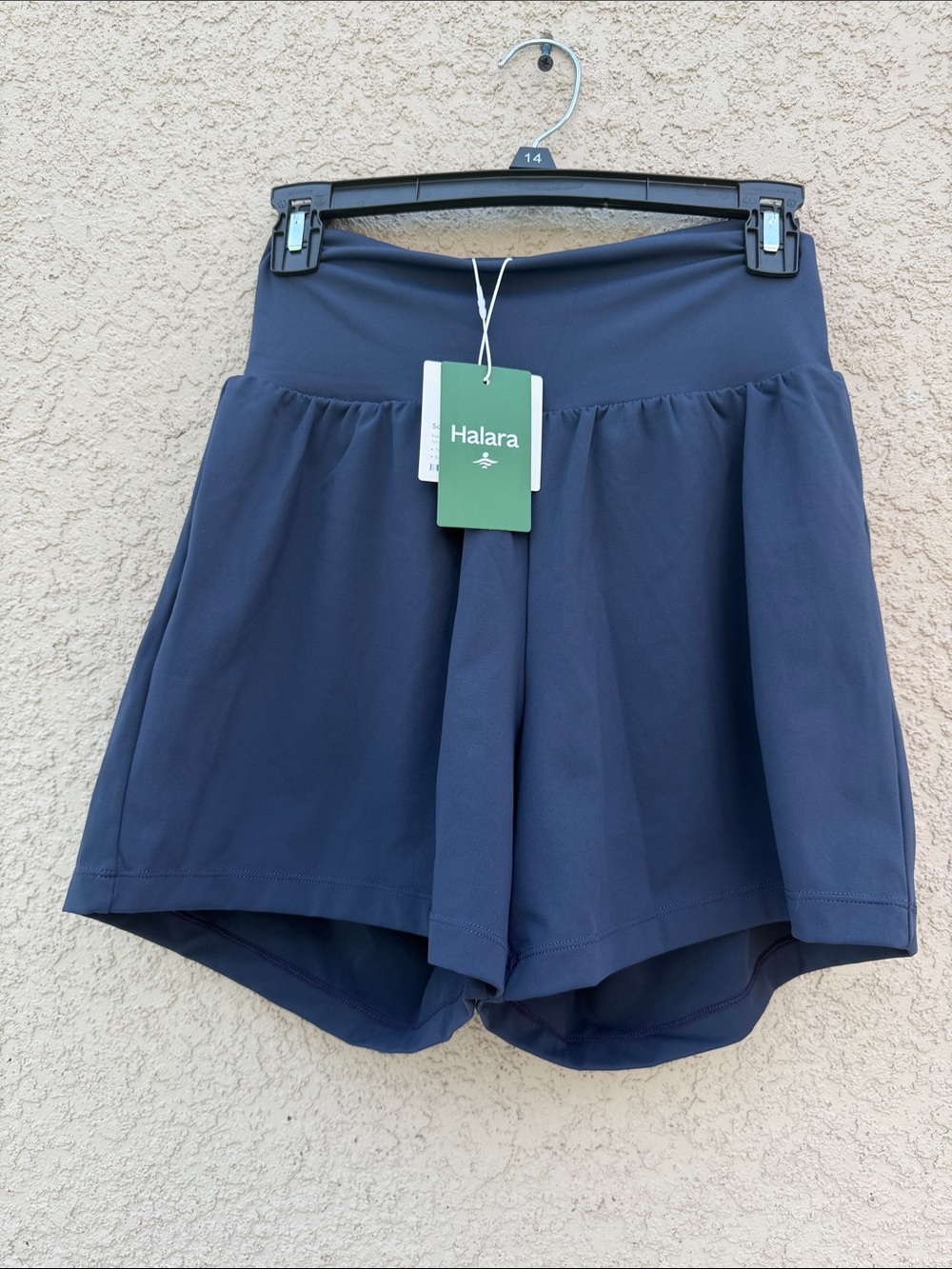 HALARA Navy Athletic Skirt-Shorts Set with High Waist - Picture 2 of 9